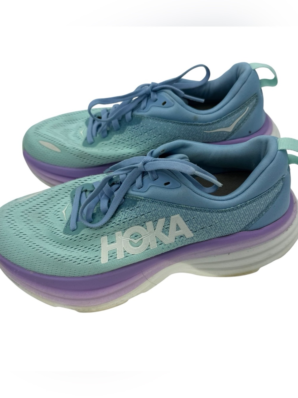 Womens HOKA One One BONDI 8 Running Walking Shoes SNEAKERS Size 7.5